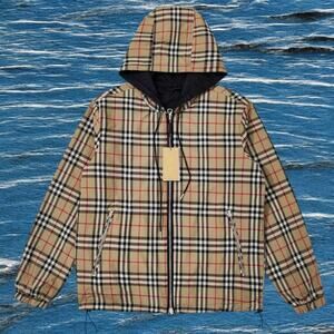 Burberry Brown Men's Hooded Jacket
